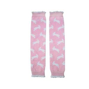 Pink Orchid Bunny Rabbit Leg Warmers by Huggalugs - Leg Wear Newborn to 6 Months
